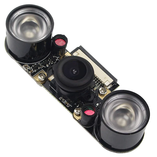 Alt view image 3 of 3 - Raspberry Pi 3 Model B Plus Camera Fisheye Wide Angle 5MP 1080p Night Vision Camera Module