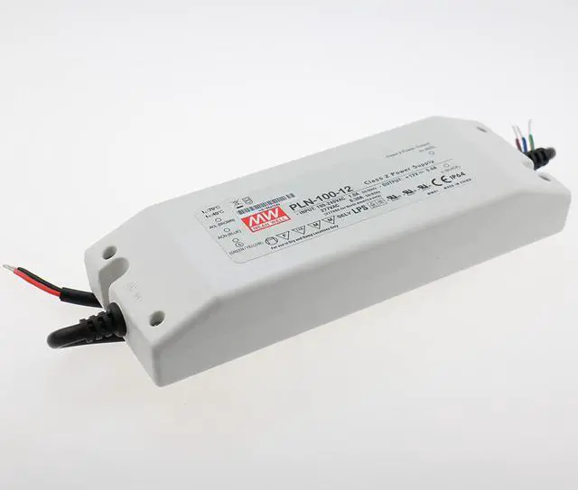 Main image of MEAN WELL PLN-100-12 AC to DC LED Driver Enclosed Power Supply, Single Output, 12 Volt, 5 Amp, 60 Watt