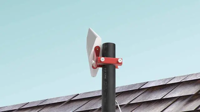 Alt view image 5 of 7 - Wilson 4G 75 Ohm Home Outside Yagi Directional Antenna, White with F-Female Connector - 314445