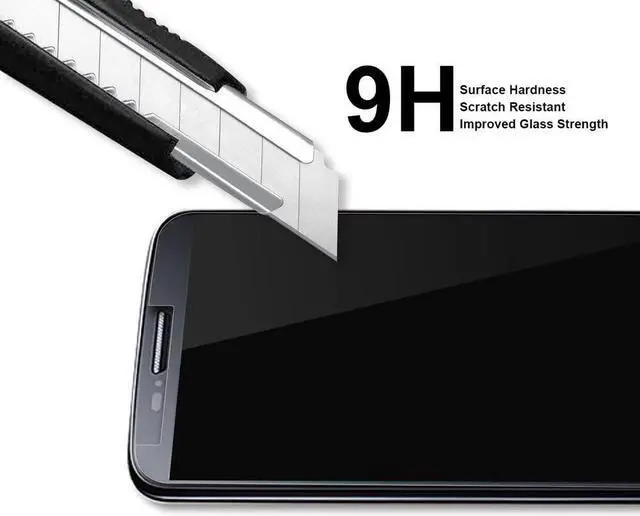 Alt view image 4 of 5 - Supershieldz (2 Pack) Designed for Samsung Galaxy J7 (2017) Tempered Glass Screen Protector, 0.33mm, Anti Scratch, Bubble Free