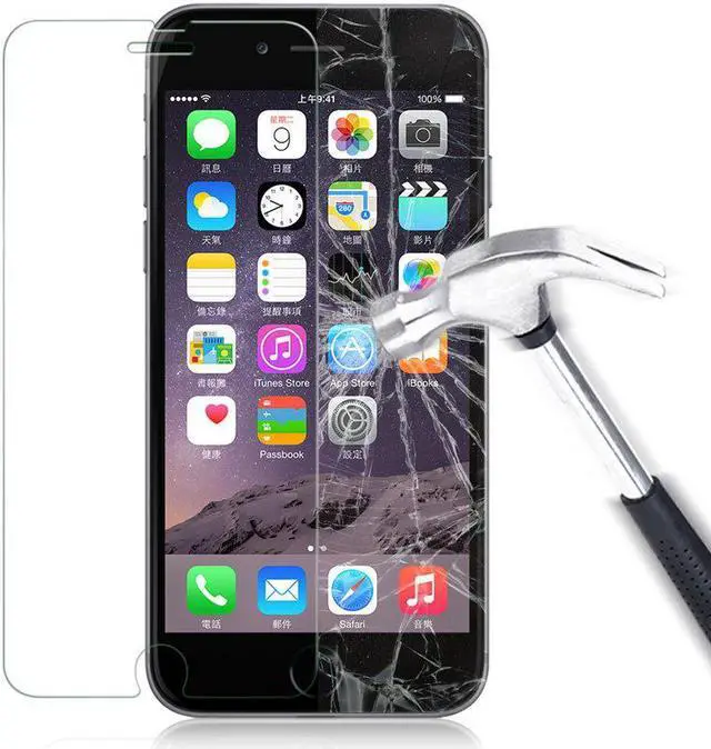 Alt view image 6 of 7 - LUVVITT iPhone 6/6s Tempered Glass Screen Protector for iPhone 6/6s Fits Both Apple iPhone 6 (2014) and New iPhone 6S (2015) - Crystal Clear