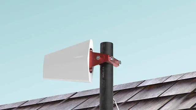 Alt view image 6 of 7 - Wilson 4G 75 Ohm Home Outside Yagi Directional Antenna, White with F-Female Connector - 314445