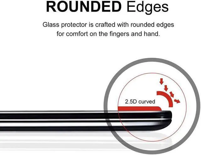 Alt view image 3 of 4 - Supershieldz (2 Pack) Designed for Sony (Xperia Pro-I) Tempered Glass Screen Protector, (Full Screen) Anti Scratch, Bubble Free (Black)