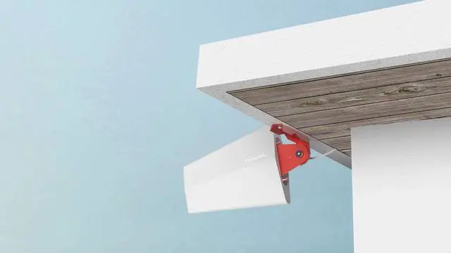 Alt view image 3 of 7 - Wilson 4G 75 Ohm Home Outside Yagi Directional Antenna, White with F-Female Connector - 314445
