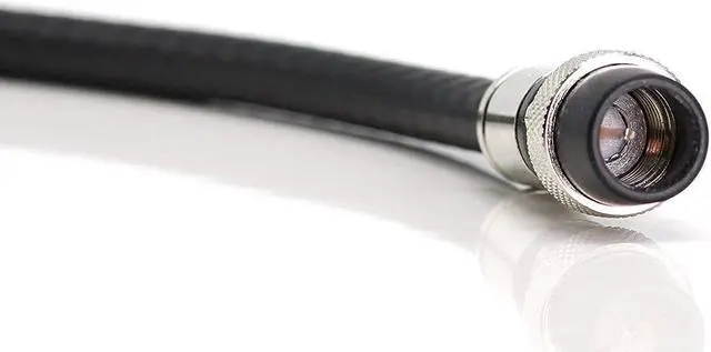 Alt view image 3 of 7 - 25' Feet, Black RG6 Coaxial Cable with Rubber booted - Weather Proof - Outdoor Rated Connectors, F81 / RF, Digital Coax for CATV, Antenna, Internet, & Satellite