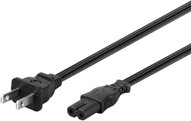 Alt view image 8 of 17 - Monoprice AC Power Cord Cable - 3 Feet Without Polarized | 18AWG, 10A (NEMA 1-15P to IEC-320-C7)
