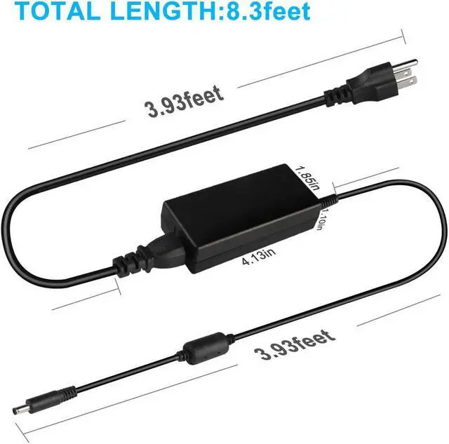 Alt view image 4 of 7 - 45W AC Adapter for Dell Inspiron 11 13 14 15 Laptop Charger 45W(watt) Slim AC Power Adapter(LA45NM140/0KXTTW/0285K) for Dell Inspiron 3000 5000 7000 Series Charger