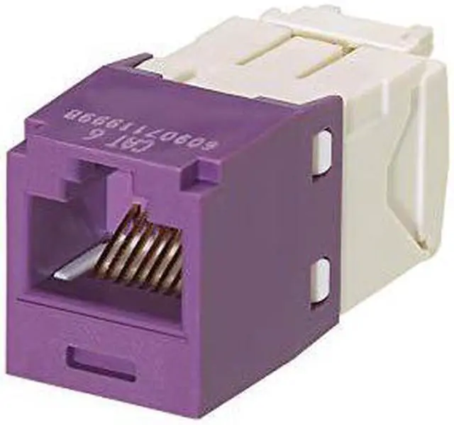 Alt view image 2 of 2 - Panduit CJ688TGVL Category-6 8-Wire TG-Style Jack Module, Violet