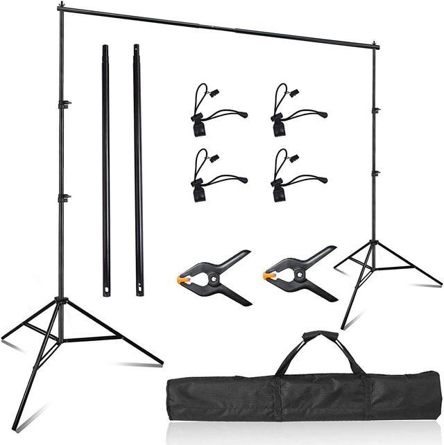 Emart Photo Video Studio 8 x 8 ft Backdrop Stand, Adjustable Photography  Muslin Background Support System Kit with Carry Bag 