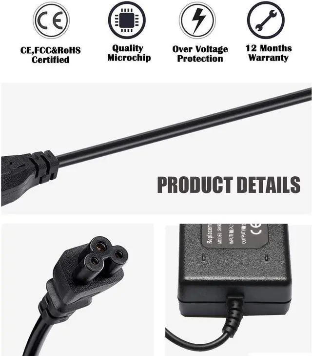 Alt view image 5 of 7 - 90W Laptop Adapter Charger for Hp Pavilion N193 20" 23'' All-in-One Desktop HP 20B 23B 19-2304 19-2304 22-3010 22-3010; Elitebook 8460p 8470p 8440p 8560p 8760p 8460w Power Supply Cord 19V 4.74A