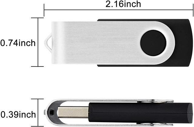 Alt view image 6 of 7 - 16GB Flash Drive USB Flash Drive 20 Pack Flash Drive 16 gb Flash Drive Thumb Drive Bulk USB Drive Swivel Pen Drive for Data Storage Black