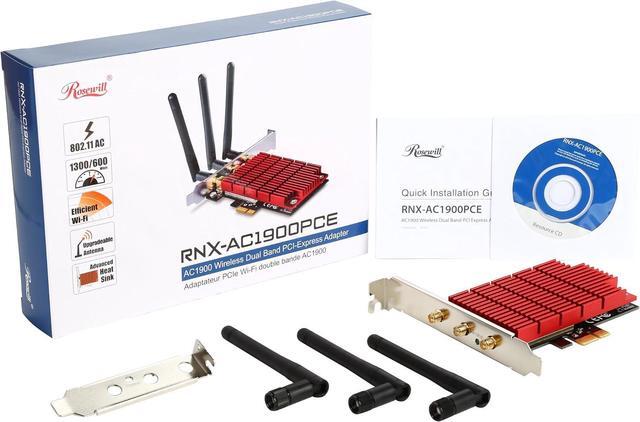 Alt view image 7 of 7 - RNX-AC1900PCE Rnx-AC1900PCE, 802.11AC Dual Band AC1900 PCI Express WiFi Adapter/Wireless Adapter/Network Card, 11AC 1900Mbps