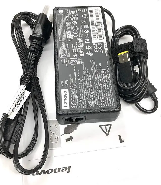 Alt view image 2 of 7 - Lenovo 20V 6.7A 135W Slim Tip AC Adapter for Lenovo IdeaPad Y40-70 Y50-70 Y70-70, ThinkPad T440P T450P T460P T530 T540 T560 W510 ADL135NDC3A
