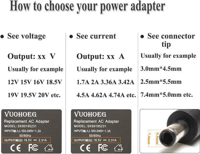 Alt view image 7 of 7 - 40W 12V 3.33A Ac Adapter Laptop Charger for Samsung 11.6" Chromebook 2 3 303c 500c 503c Xe500c12, 503c Xe503c12, Xe503c32, Xe500c13 Xe303c12, XE303C12-A01 AA-PA3N40W Power Supply Cord Plug