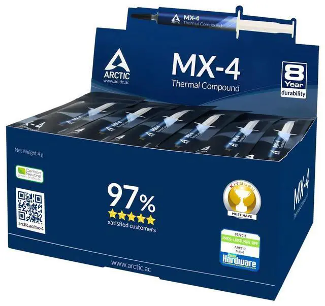 Alt view image 5 of 7 - ARCTIC MX-4 2019 Edition - Thermal Compound Paste - Carbon Based High Performance - Heatsink Paste - Thermal Compound CPU for All Coolers, Thermal Interface Material - High Durability - 4 Grams