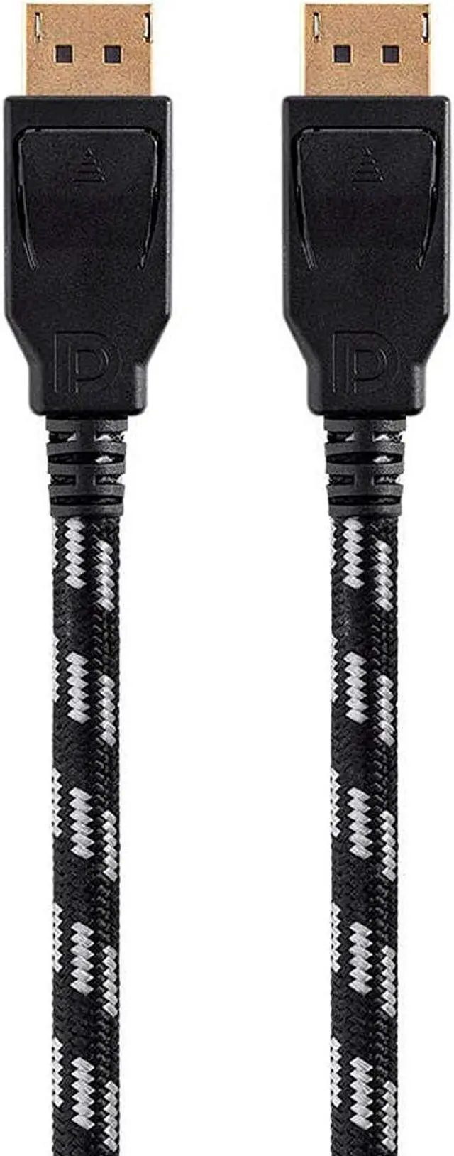 Alt view image 10 of 17 - Monoprice Braided DisplayPort 1.4 Cable - 6 Feet - Gray, 8K Capable For Graphic Design, TV Walls and PC Gaming