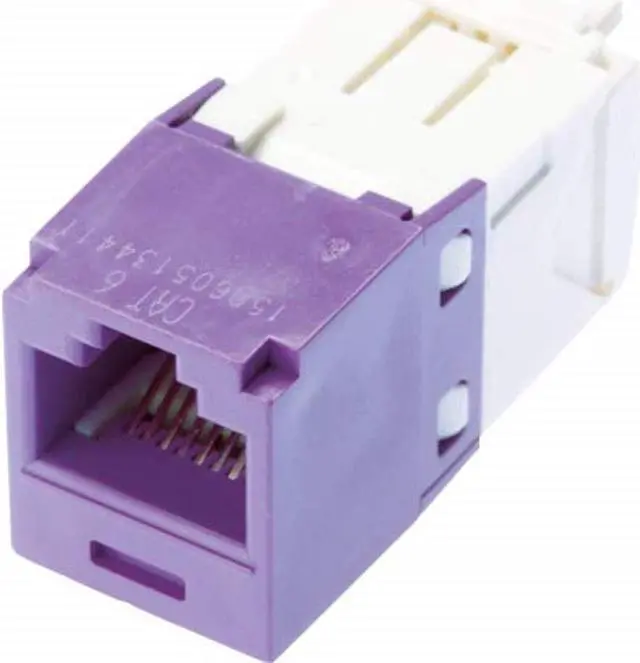 Main image of Panduit CJ688TGVL Category-6 8-Wire TG-Style Jack Module, Violet