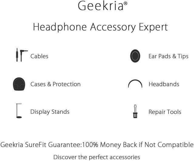 Alt view image 15 of 16 - Geekria QuickFit Protein Leather Replacement Ear Pads for Monster DNA On-Ear Headphones Earpads, Headset Ear Cushion Repair Parts (Black)
