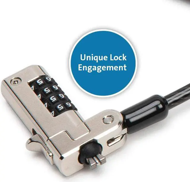 Alt view image 3 of 6 - Kensington N17 Dell Cable Lock for Laptops with Wedge Lock Slot - Combination Lock - (K68008WW)
