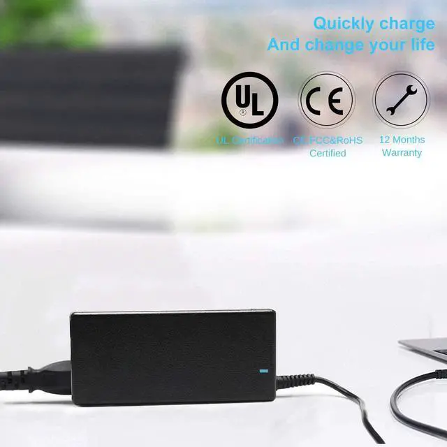 Alt view image 7 of 7 - 19V 3.42A 65W AC Adapter Laptop Charger for Acer-Aspire E15 E5 N15Q1 ES1 E1 ES1-S12 E1-571 E1-510P E1-521 E3-111 E5-511P E5-521 5733 5517 5349 5750 5742 PA-1650-86 5742 5750 Power Supply Cord