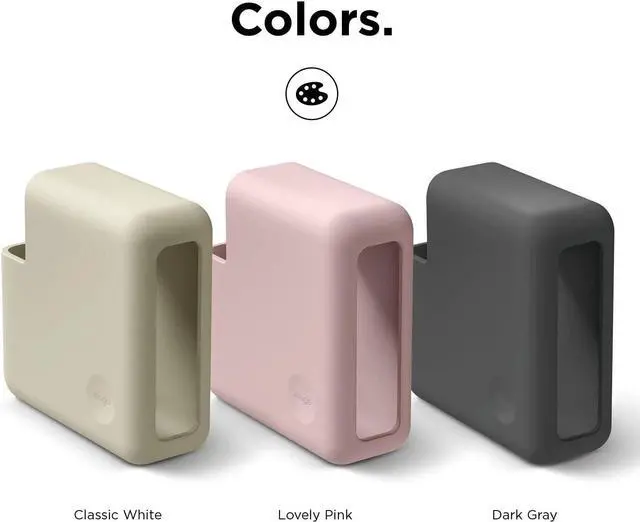 Alt view image 6 of 7 - elago Charger Cover Compatible with 2021 MacBook Pro 14" M1 Pro 10-core, M1 Max, MacBook Pro 16 inch with Touch Bar 2019, Pro 15 inch with Touch Bar2016-2018 and Pro 15 inch Retina2012-2015[Dark Grey]