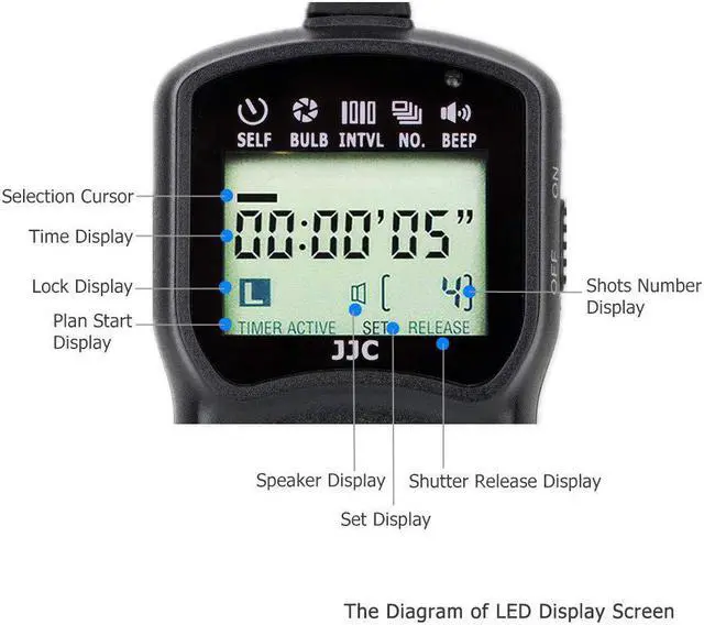 Alt view image 3 of 7 - JJC Timer Remote Control Shutter Release for Nikon D850 D810 D810A D800 D800E D700 D500 D300s D300 D200 D100 D5 D4s D4 D3x D3s D3 D2Xs D2x D2H D1x D1h D1 F100 F90 F5 F6 as Nikon MC-36 MC-30 MC-30A