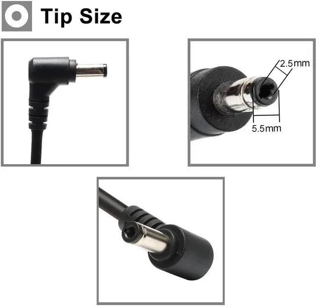 Alt view image 3 of 7 - Tinkon 65W AC Laptop Adapter Charger Power Supply for Asus X551 X551C X551CA X551M X551MA X550 X550C X550CA X555L X555LA S300C S400CA S500CA Series
