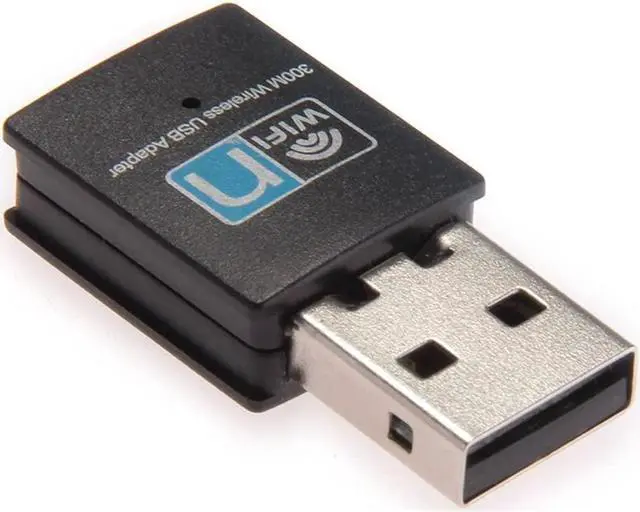 Alt view image 2 of 7 - 300Mbps USB WiFi Adapter Wireless LAN Network Card Adapter WiFi Dongle for Desktop Laptop PC Windows 10 8 7 XP MAC OS (Plug-and-Play for Windows10)