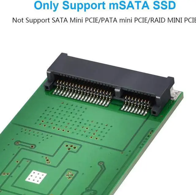 Alt view image 2 of 4 - mSATA Adapter mSATA to USB 3.0 Adapter, USB mSATA SSD Reader, 50mm Mini SATA Converter as Portable Flash Drive External Hard Drive (No Cable Needed)