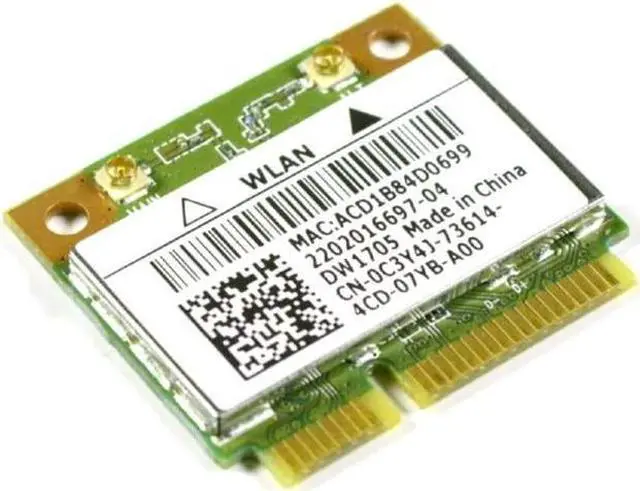 Main image of Wireless wifi Mini pcie half Card C3Y4J DW1705 for Dell Inspiron 15 3521
