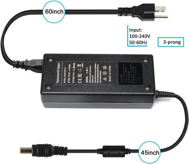 Alt view image 3 of 7 - Ursulan 19.5V 7.7A 150W AC Adapter for Asus ADP-150NB G51JX-3D G51Jx-a1 G51Vx-rx05 G53 G53S G53Sx G53SW G71G G71GX G71V G72GX G73 G73J G74SX Laptop Charger Power Supply Cord