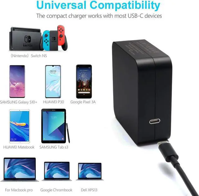 Alt view image 6 of 6 - 65W Adapter Laptop Charger for Asus ZenBook C223 C223N C423NA C423N C423 C204MA C204M C214MA, Asus Chromebook Flip C302 C213 C302C C302CA Power Supply Adapter Cord