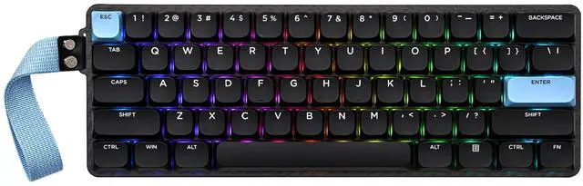 Main image of EPOMAKER Carbon60 QMK/VIA Wireless Mechanical Keyboard, 60% Compact Layout, Tri-Mode Bluetooth/2.4GHz/USB-C, Carbon Fiber Design, Hot Swappable (Gateron Low-Profile Red Switch)