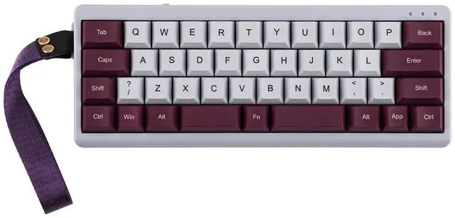 Main image of EPOMAKER TH40 40% Layout QMK/VIA Wireless Mechanical Keyboard, Hot Swappable, Bluetooth/2.4GHz/USB-C, 44 Keys Gasket Mount, RGB Backlit (Purple, Wisteria Linear Switch)