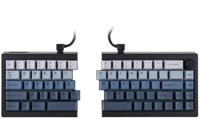 Main image of EPOMAKER Split65 QMK/VIA Programmable Keyboard, Wireless Mechanical Keyboard in 2.4Ghz/Bluetooth/Type-C, Ergonomic Gaming Keyboard in Split Layout with RGB Backlit (Flamingo Switch)