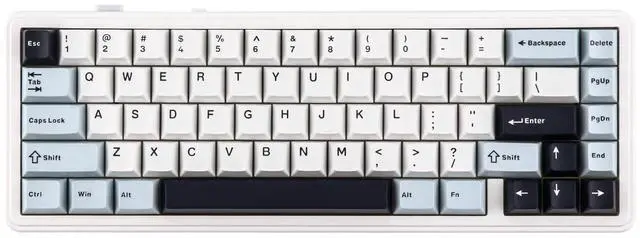 Main image of EPOMAKER x Aula F65 65% Wireless Mechanical Keyboard, Hot Swappable Gasket Custom Gaming Keyboard with Five-Layer Padding, RGB Backlit, Bluetooth/2.4GHz/USB-C (Light Blue, Graywood V3 Switch)