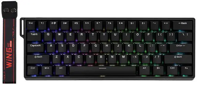 Main image of EPOMAKER Aula WIN60 HE 60% Wired Magnetic Keyboard with Adjustable Actuation, 8000 Hz Polling Rate, Hall Effect Switches, Hot-Swap, for FPS Games (Black)
