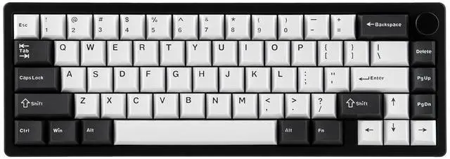 Main image of EPOMAKER Galaxy65 Wireless QMK/VIA Mechanical Keyboard, Ball-Catch Anodized Aluminum Custom Keyboard, Pre-Lubed Hot-Swappable Switch, RGB Backlit, Rotary Knob, 2.4Ghz/BT/Type-C (Black)