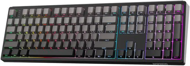 Main image of EPOMAKER TH108 Full Size Mechanical Keyboard, Wireless Gaming Keyboard with 8000mAh Battery, Creamy Gasket, 108 Keys, Hot Swap, Custom Driver, RGB Backlight (Black, Creamy Jade)