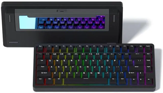Main image of Womier SK75 75% Keyboard with Full Aluminum Wireless Mechanical Gaming Keyboard, VIA Custom Pre-lubed POM Switches RGB Creamy Gaming Key Board, 3-Modes Gasket Hot Swappable, Black