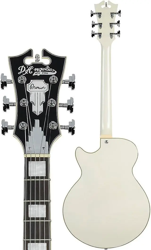 Alt view image 4 of 8 - D'Angelico Guitars Premier SS Electric Guitar with Stopbar, Champagne