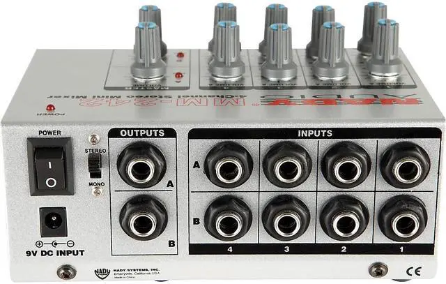 Alt view image 15 of 20 - Nady MM-242 4-Channel Mini Mixer