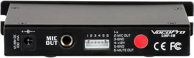 Alt view image 7 of 14 - Vocopro UHF18 Wireless Crystal Microphone Sys