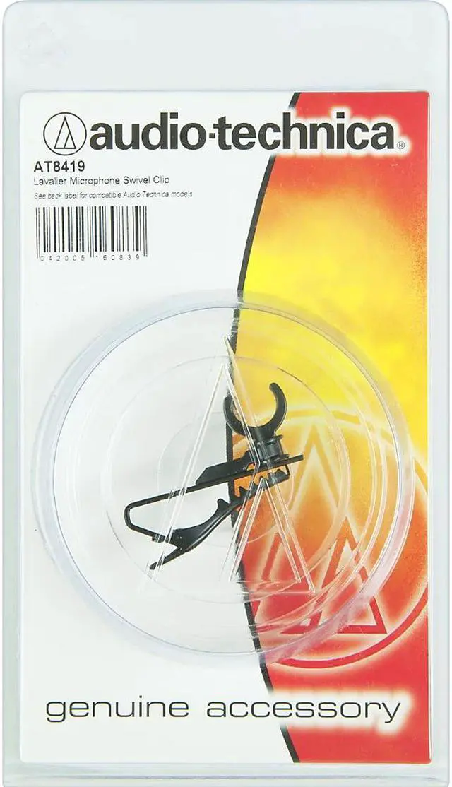 Alt view image 4 of 4 - Audio-Technica AT8419 Lavalier Microphone Clip - Fits 10mm Mics