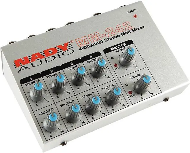 Alt view image 13 of 20 - Nady MM-242 4-Channel Mini Mixer