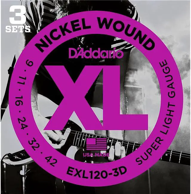 Alt view image 3 of 11 - D'Addario EXL120 Electric Guitar Strings - Super Light - 3 Pack