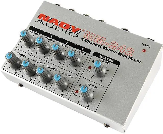 Alt view image 12 of 20 - Nady MM-242 4-Channel Mini Mixer