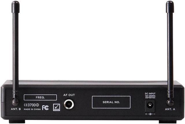 Alt view image 3 of 8 - Gemini UHF-02HL 2-Channel Wireless Headset/Lavalier Combo System S12
