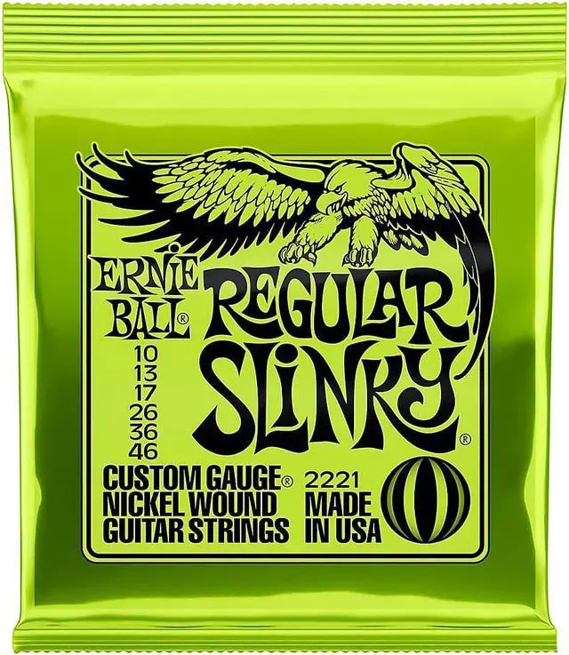 Alt view image 7 of 13 - Ernie Ball 2221 Nickel Slinky Lime Guitar Strings - Buy 10, Get 2 Free