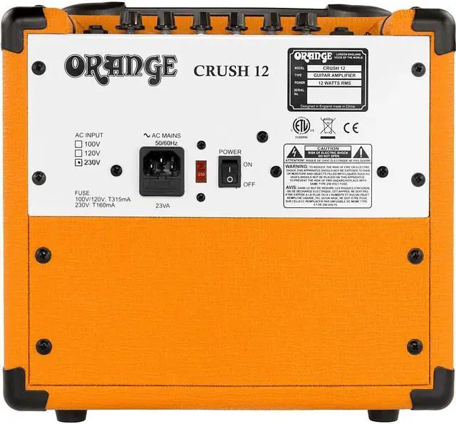 Alt view image 7 of 11 - Orange Amplifiers Crush12 12W 1x6 Guitar Combo Amp Orange